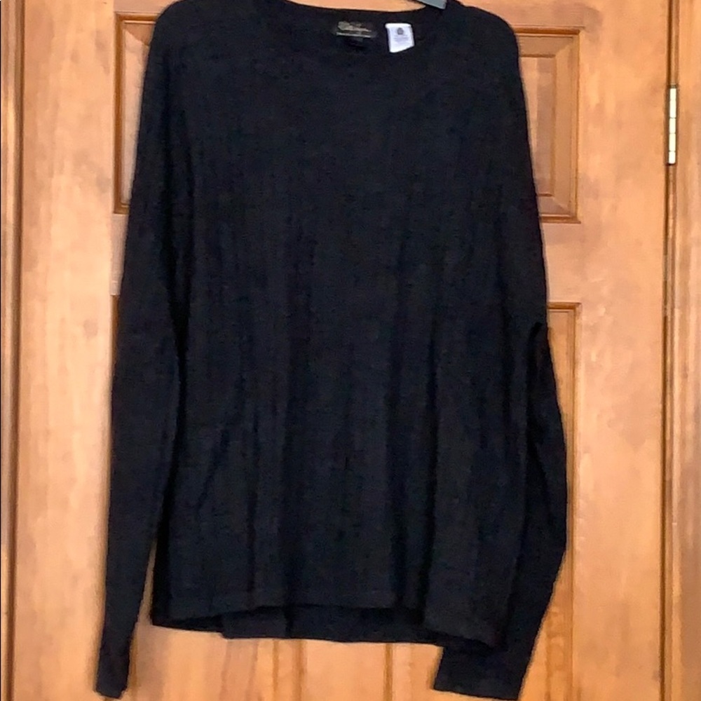 Walter Hagen Golf wool sweater L EUC charcoal gray